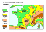 La France : un résumé de l'Europe (relief)
