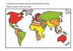 La production de richesse dans le monde mesurée par le PIB