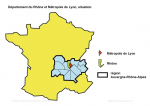 Département du Rhône / métropole de Lyon : situation