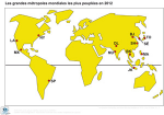 Les grandes métropoles mondiales les plus peuplées en 2012