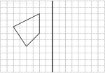 Symétrie axiale, polygone à compléter