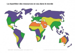 La répartition des ressources en eau dans le monde