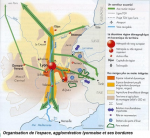 Organisation de l'espace : agglomération lyonnaise et ses bordures