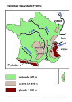 Reliefs et fleuves de France