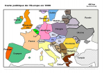 Carte politique de l'Europe en 1999