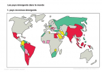 Les pays émergents dans le monde