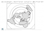 Planisphère projection azimutale équidistante