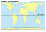 Planisphère : projection de Peters