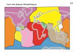 Carte des plaques lithosphériques
