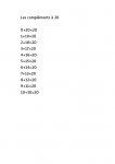 Les compléments à 20